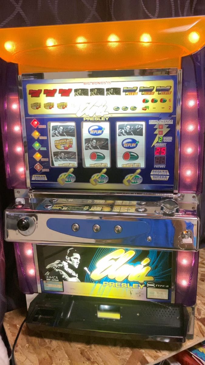 ☆IGTエルビス実機☆激レアレトロ☆パチスロ4号機☆