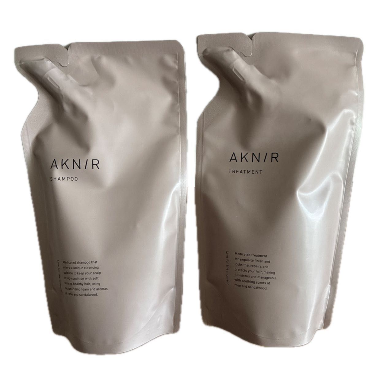 【新品未使用】AKNIR アクニー 薬用シャンプー・ヘアトリートメント 詰め替え 新品未使用品 アクニー 詰め替え用 薬用シャンプー& 薬用ヘア