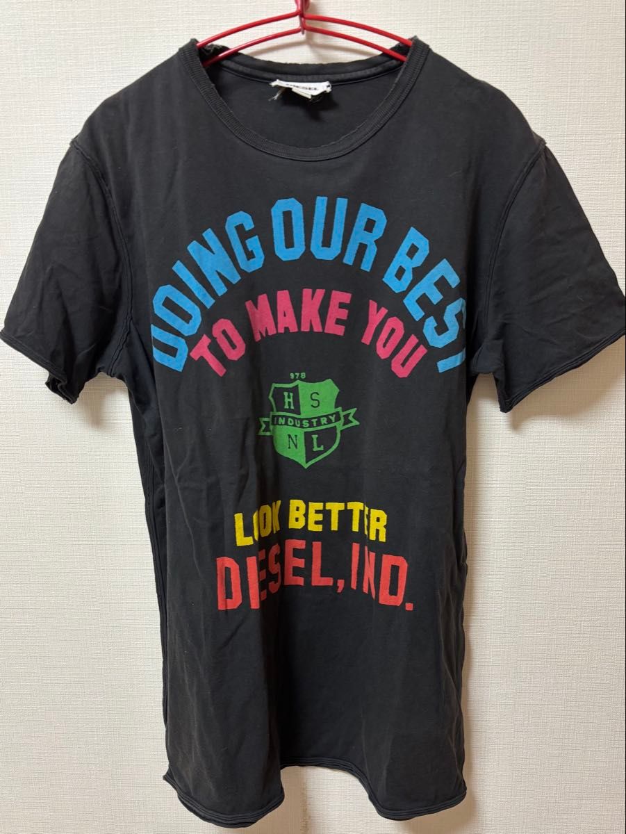 DIESEL グラフィックプリント Tシャツ 黒 DIESEL ディーゼル グラフィックプリント Tシャツ XL|Yahoo