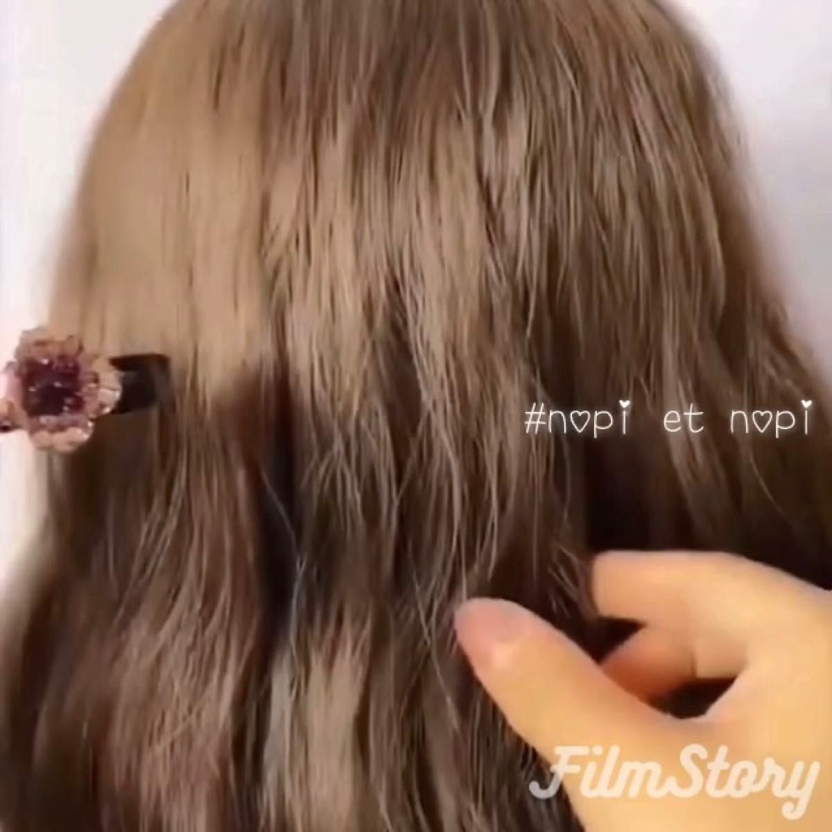 【2本】簡単垢抜けヘアアレンジ!お花の3連ヘアクリップ