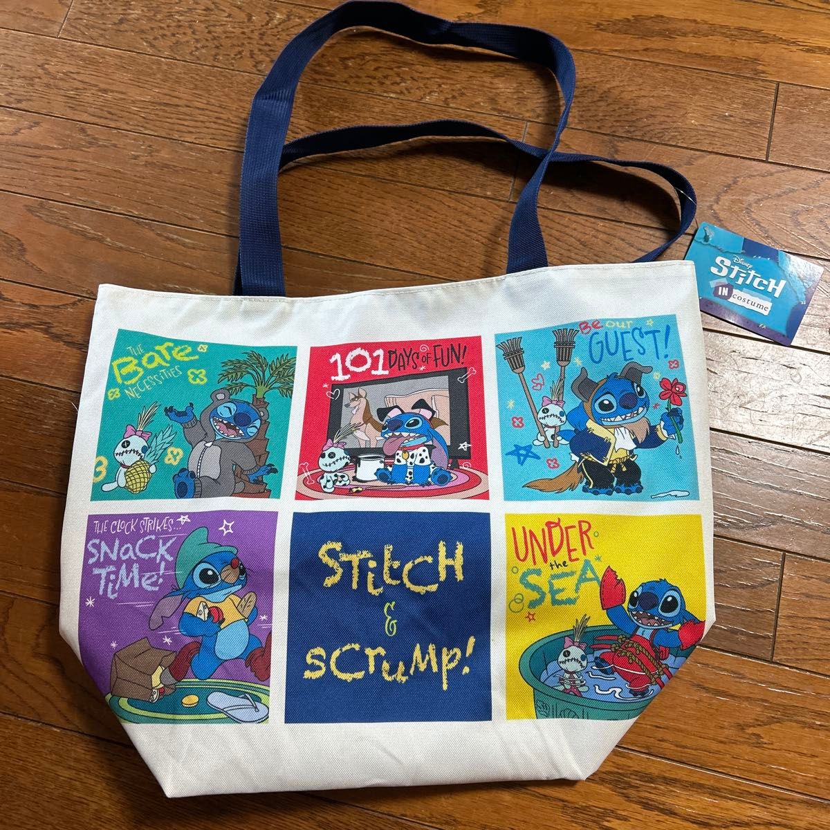 ☆Disney☆ スティッチ コンバーチブル トートバッグ 新品 スティッチ プレミアムリバーシブル ビッグトートバッグ