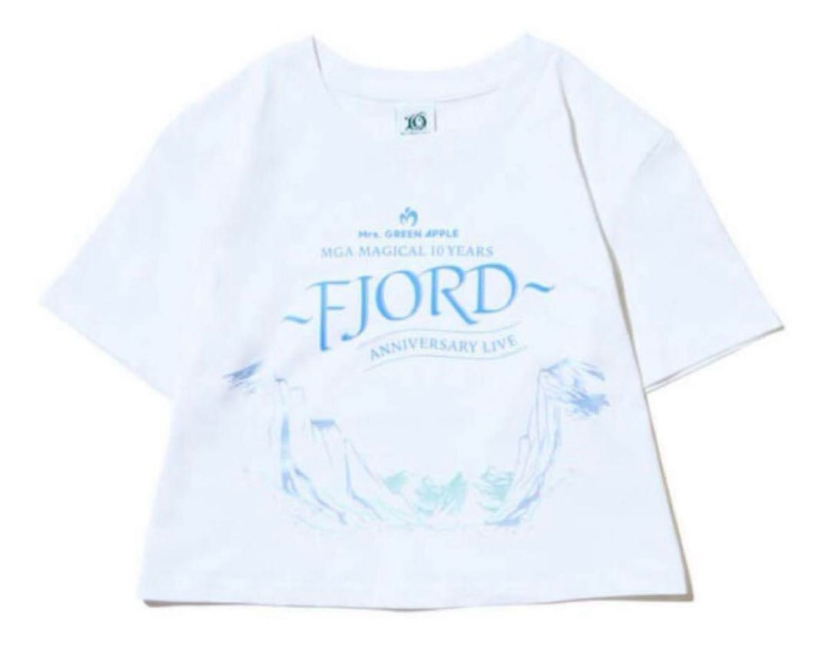 ミセスグリーンアップル Tシャツ フィヨルド クロップド ホワイト ミセスグリーンアップル フィヨルド Tシャツ ホワイト