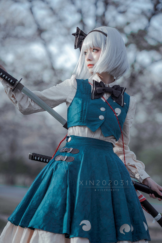 修正版 東方Project 魂魄妖夢 コスプレ衣装 二色選び自由 風 修正版 東方Project 魂魄妖夢 コスプレ衣装 二色選び自由 風