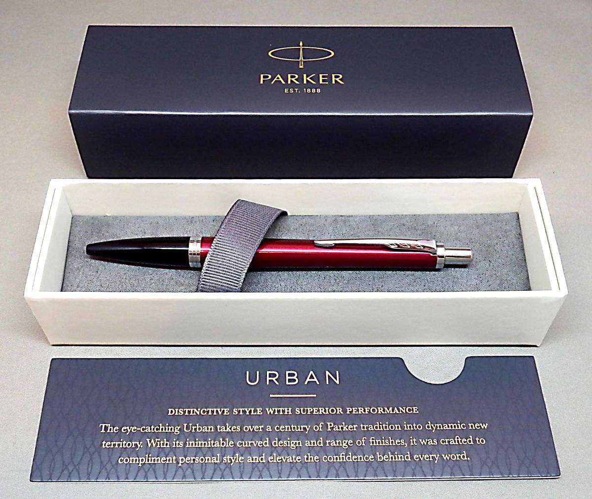 EU-0108■PARKER パーカー ボールペン アーバン マジェンタCT 箱付き 中古_画像1