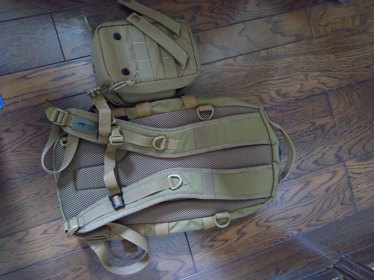 米軍実物タスマニアンタイガー エッセンシャルパックMK2 コヨーテB9㍑&ポーチ 米軍実物タスマニアンタイガー エッセンシャルパックMK2