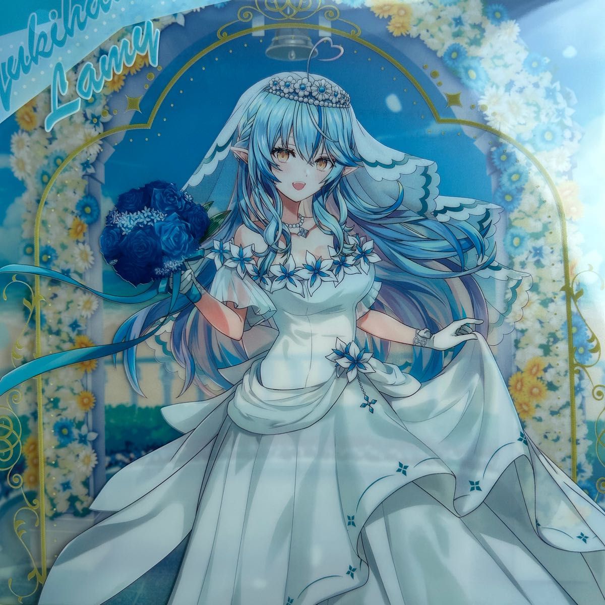 ホロライブ 一番くじ 雪花ラミィ フィギュア 缶バッジ クリアファイル 一番くじ ホロライブ ~Wedding Dress Style~ 雪花ラミィ