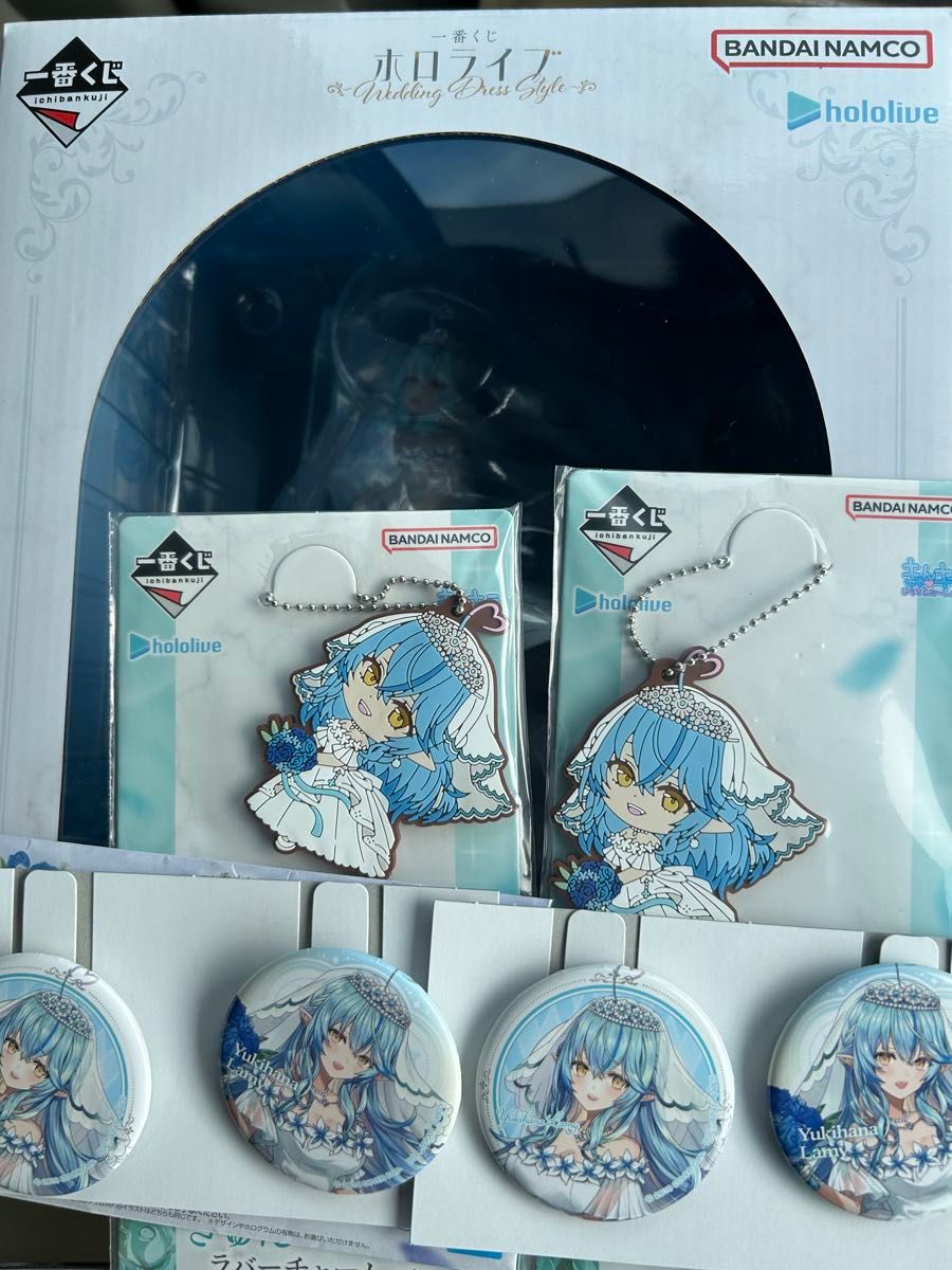 【新品】ホロライブ 一番くじ フィギュア&缶バッチ 一番くじ ホロライブ ~Wedding Dress Style~ 雪花ラミィ