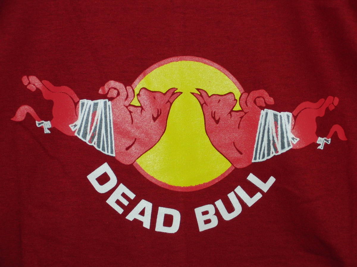 ★送料無料★未使用★パロディー おもしろ Tシャツ★DEAD BULL★デッド ブル★半袖Tシャツ★レッド 赤★Lサイズ★SVB★_画像2