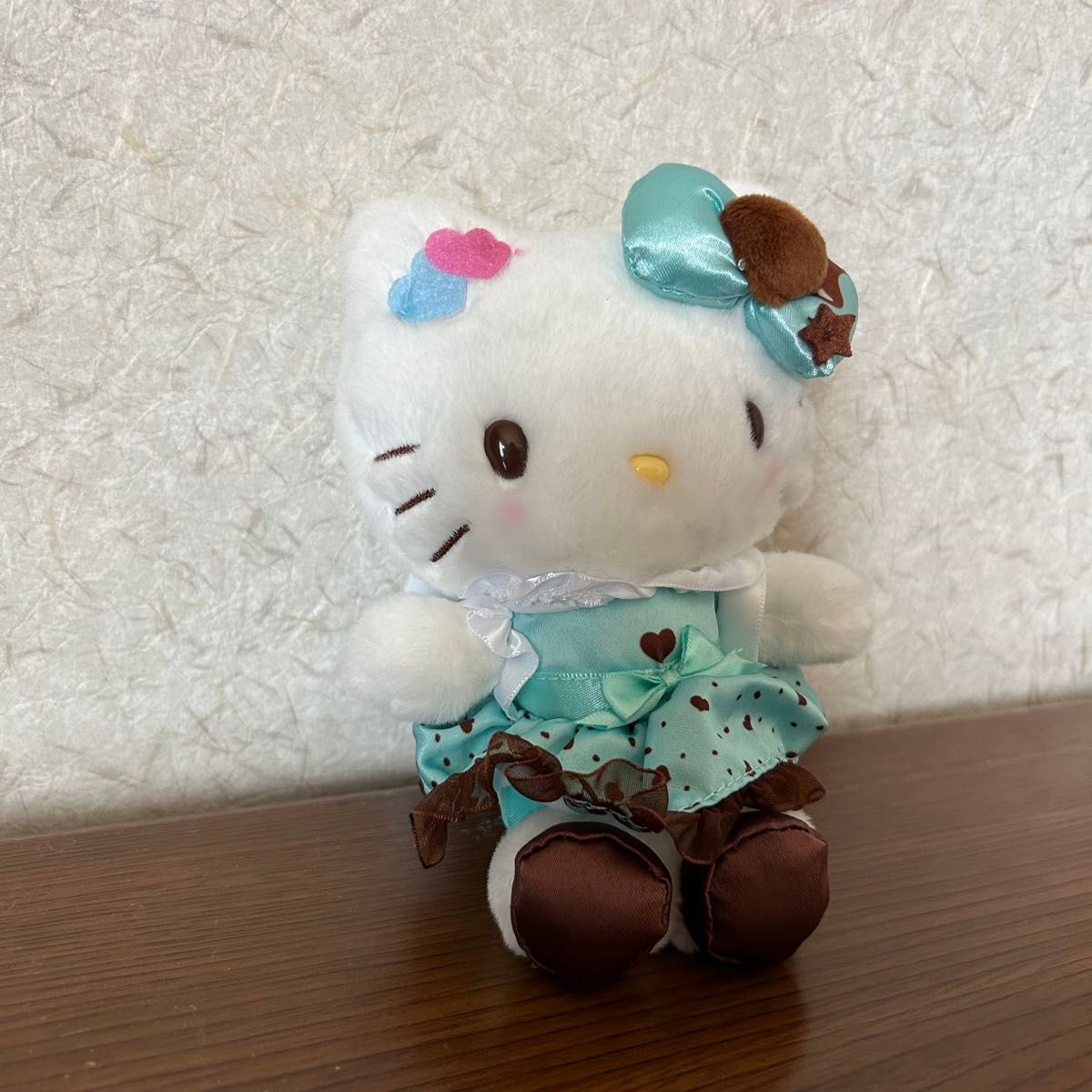 ハローキティ チョコミント ぬいぐるみ マスコットホルダー セット ハローキティ チョコミント ぬいぐるみ マスコットホルダー