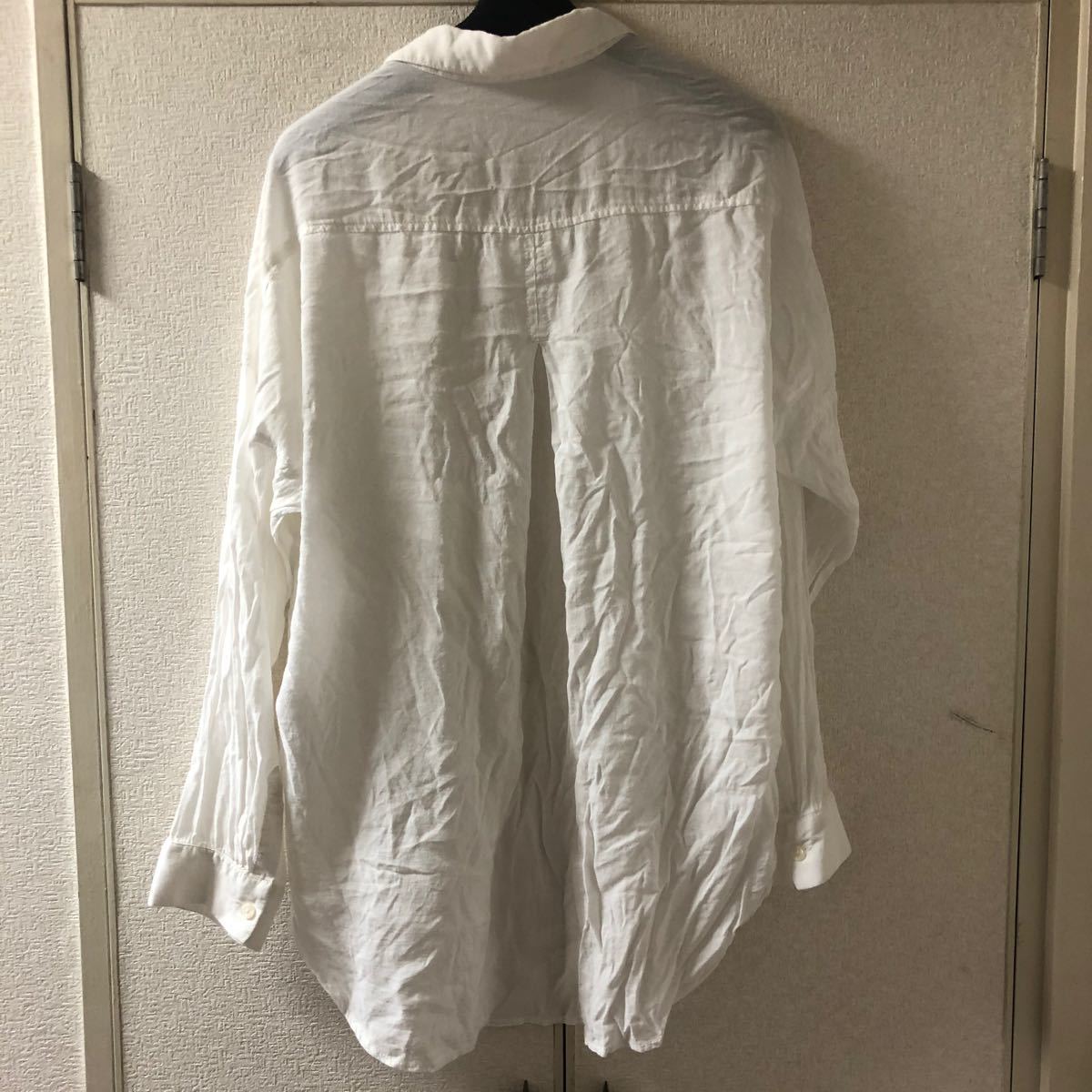 AZUL basic 白 ホワイトシャツ Mサイズ 長袖シャツ