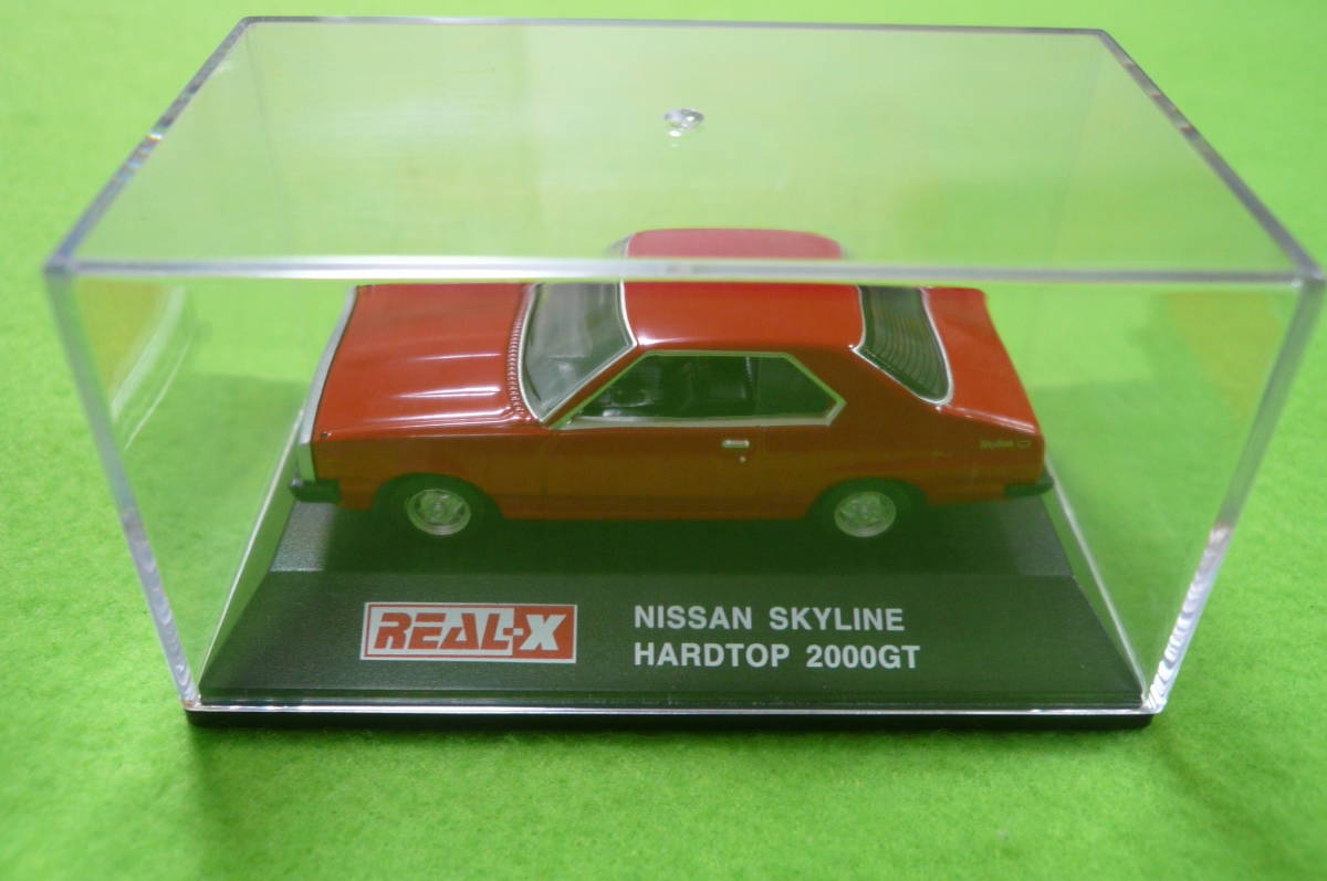 【希少・新品】REAL-X1/72 ミニカーコレクション★日産スカイライン ハードトップ 2000GT ☆ レッド_画像6