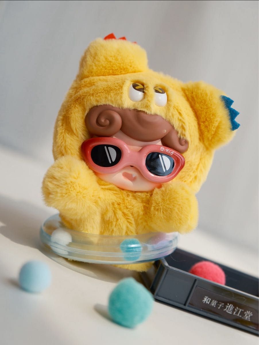 えっこぬいぐるみ2体セット内袋未開封とフィギュア41体セット Q kid ぬいぐるみ内袋未開封新品 グリーンとエイローの2体セット