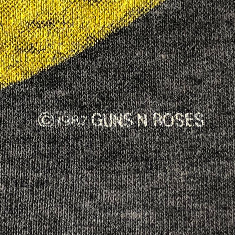 初期 87年 GUNS N' ROSES Tシャツ L ビンテージ 80s 80年代 GUNS & ROSES ガンズ&ローゼズ オリジナル  ヴィンテージ ロック バンド バンT