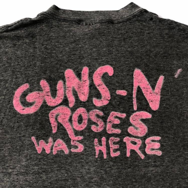 初期! 87年 GUNS N' ROSES Tシャツ L ビンテージ 80s 80年代 GUNS & ROSES ガンズ&ローゼズ オリジナル ヴィンテージ ロック バンド バンT_画像7