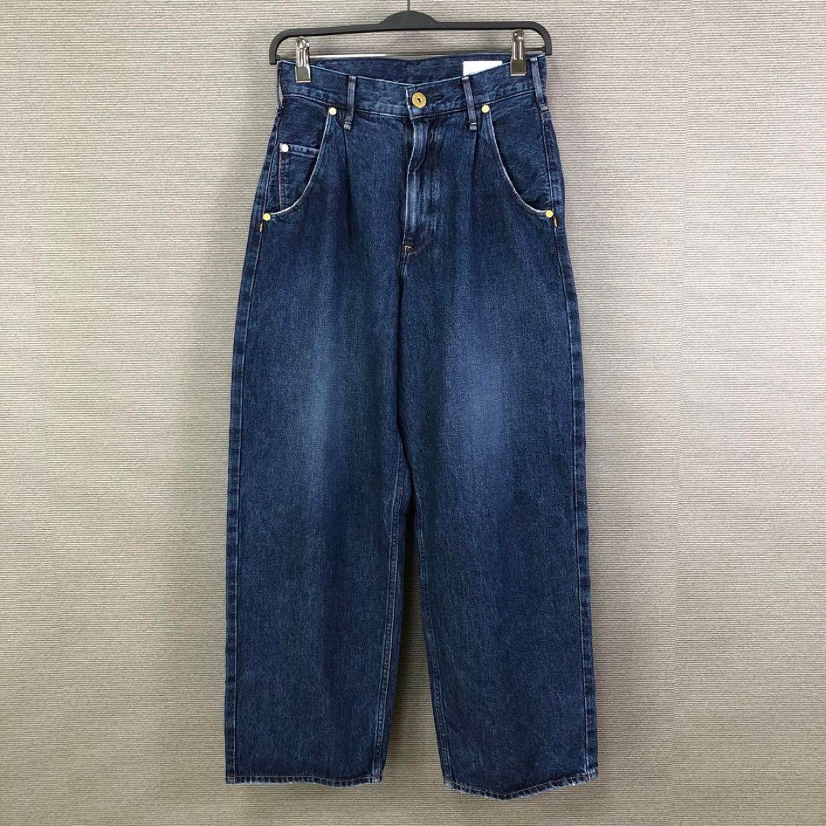 upper hights conte タックデニムパンツ UN 23 NAVY upper hights conte タックデニムパンツ UN 23 NAVY|Yahoo