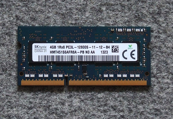 PC3L-12800S (DDR3L-1600) 4GB SO-DIMM 204pin