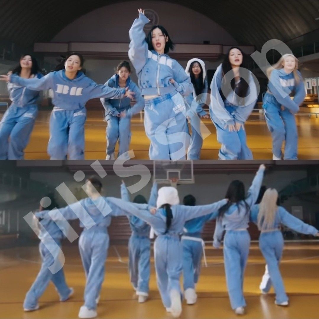 babymonster スウェット スカイブルー Lサイズ BABYMONSTER ベビモン スウェットフーディー スカイブルー L