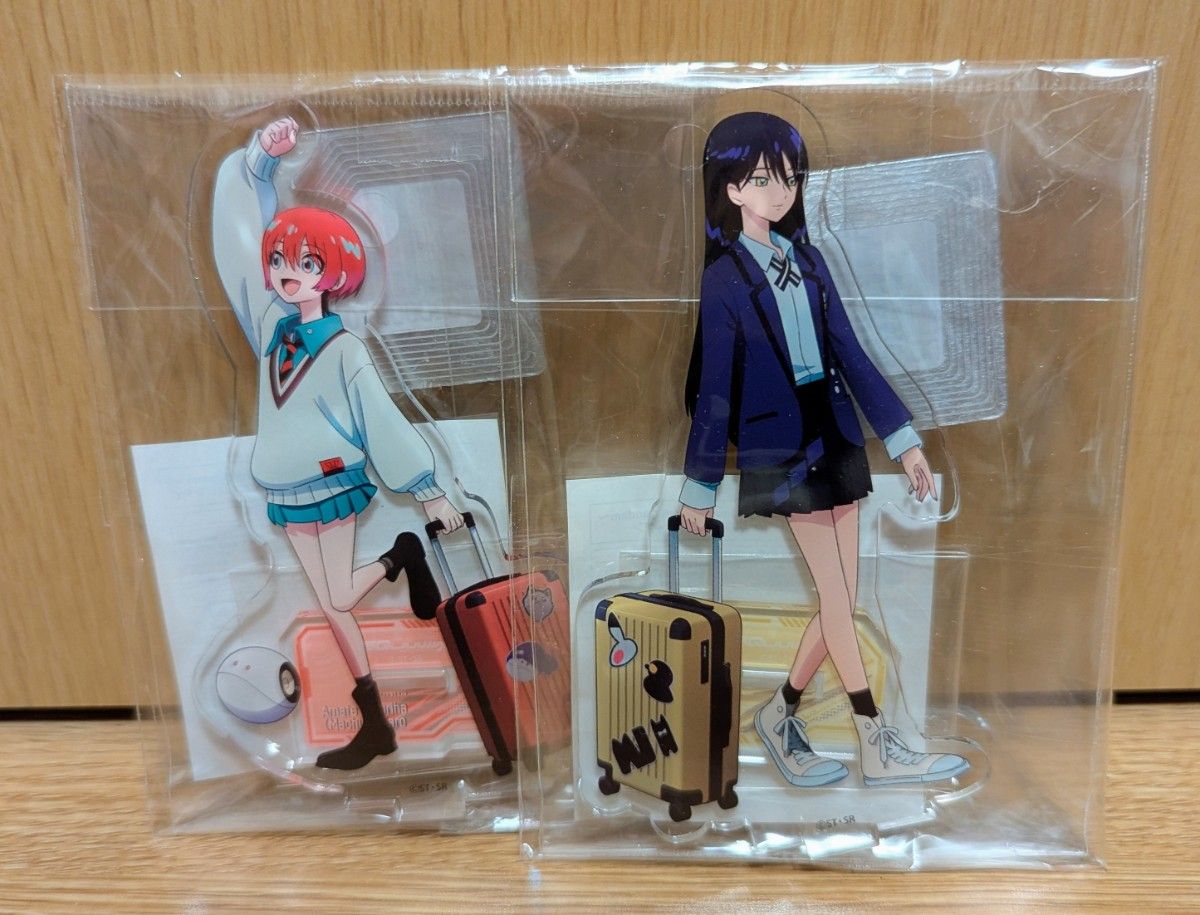 アニメイト 推し旅 ガンダム ジークアクス マチュ シュウジ ニャアン アクスタ 推し旅 アクリルスタンド ガンダム ジークアクス マチュ