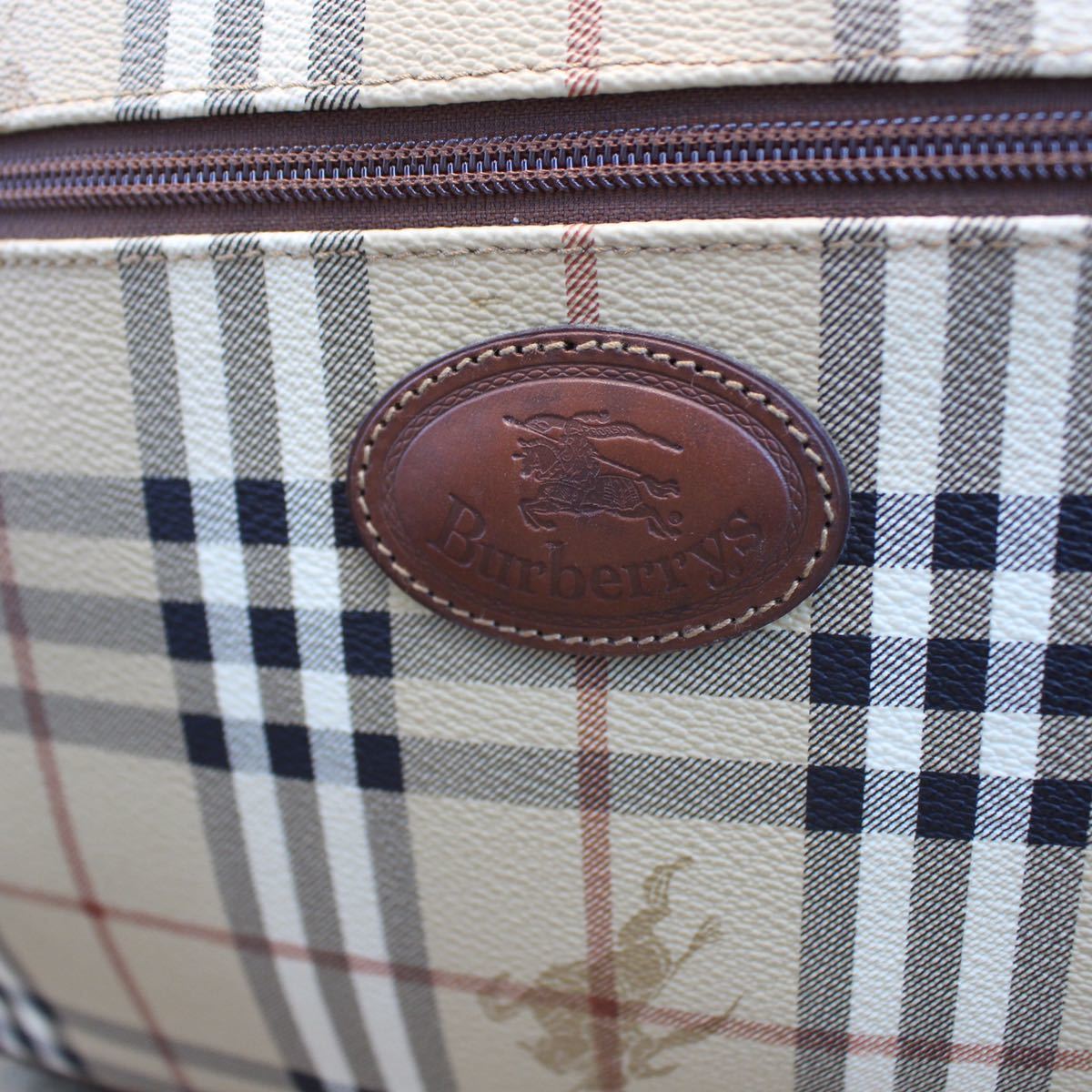 BURBERRYS CHECK PATTERNED HAND BAG MADE IN ITALY/ Burberry z в клетку ручная сумочка 