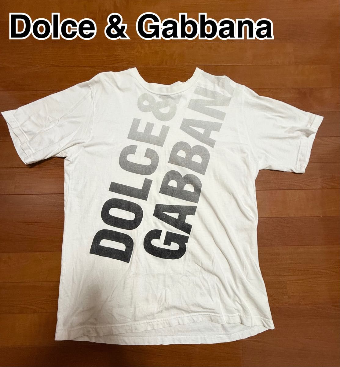 【Dolce&Gabbana】フローラル ロゴ プリントTシャツ ホワイト Dolce & Gabbana ドルチェ&ガッバーナ ロゴプリント 半袖Tシャツ