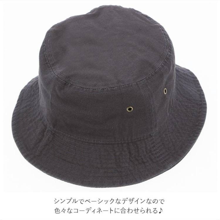 宇ち多゛newhattan グレー バケットハット L/XL 新品未使用 ニューハッタン コットン バケットハット ブラック L