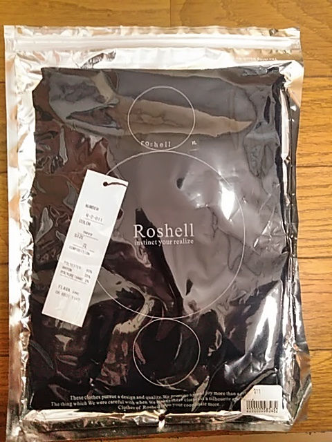 新品未開封品 Roshell ロングタンクトップ ネイビー XL 濃紺 着丈長め ロシェル メンズ XL 未使用品 タグ付き