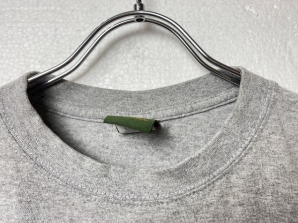 USA製 90's ティンバーランド ビッグロゴプリント 半袖 Tシャツ 霜降り灰 (M) 90年代 アメリカ製 旧タグ Timberland_画像4