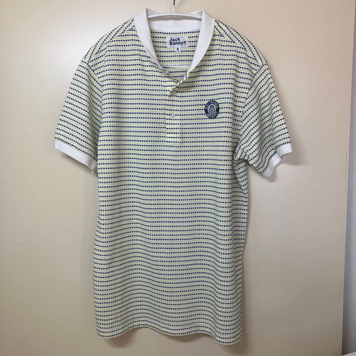 【新品、未使用】ジャックバニー ポロシャツ メンズ サイズ:5(L) Jack Bunny ジャックバニー メンズ ポロシャツ サイズ5 (Lサイズ