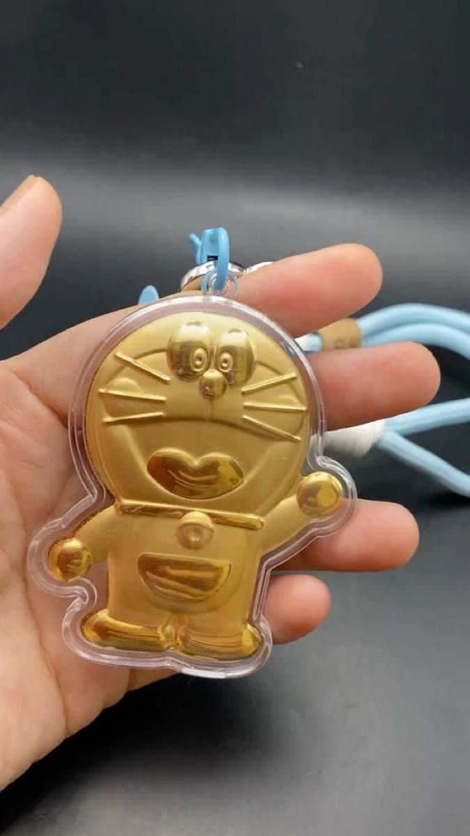 ドラちゃん ゴールド キーホルダー キーリング
