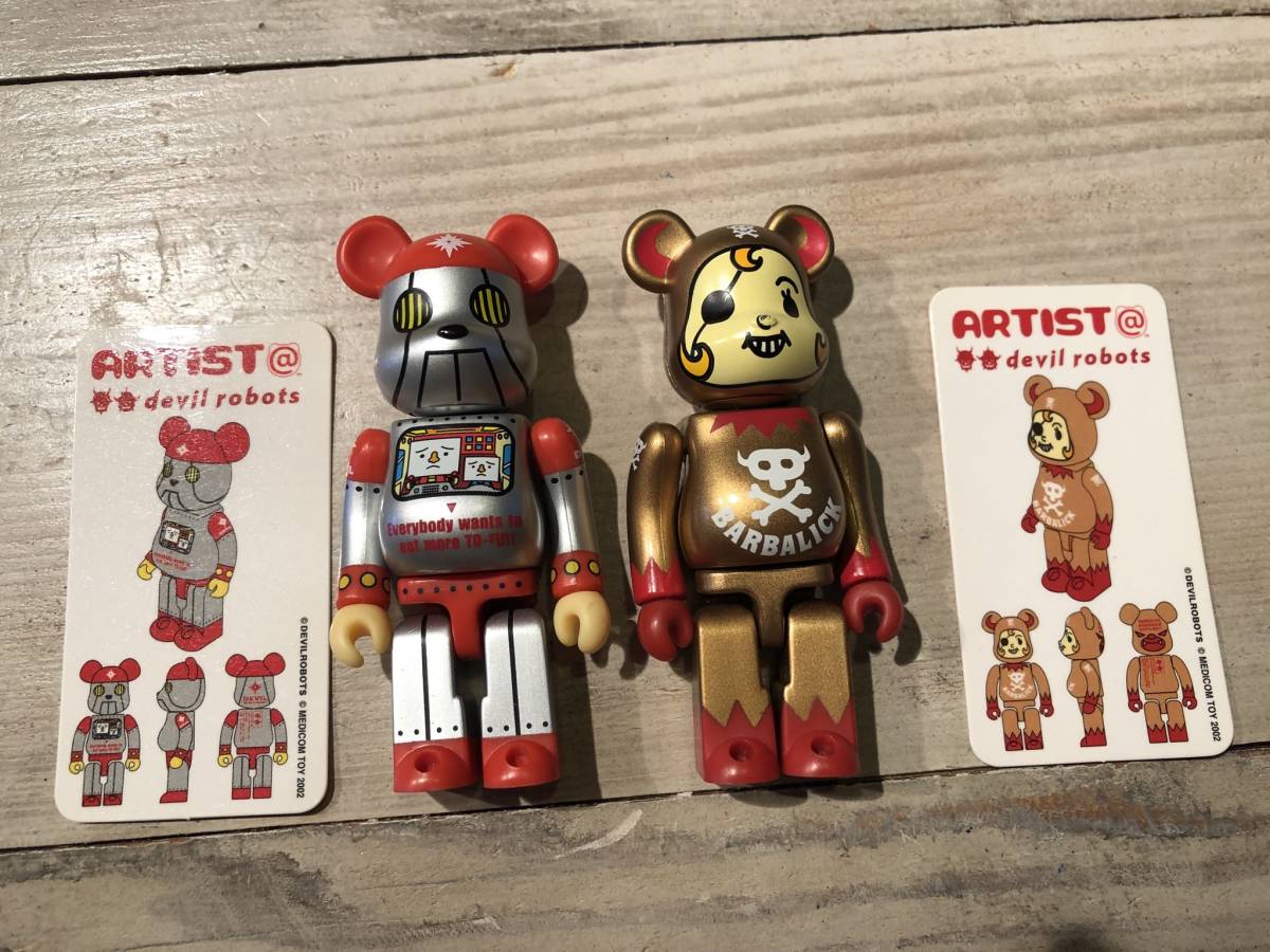 ベアブリック/BE@RBRICK シリーズ3 アーティスト　表/裏　シークレット　デビルロボッツ/DEVILROBOTS(メディコムトイ・フィギュア)