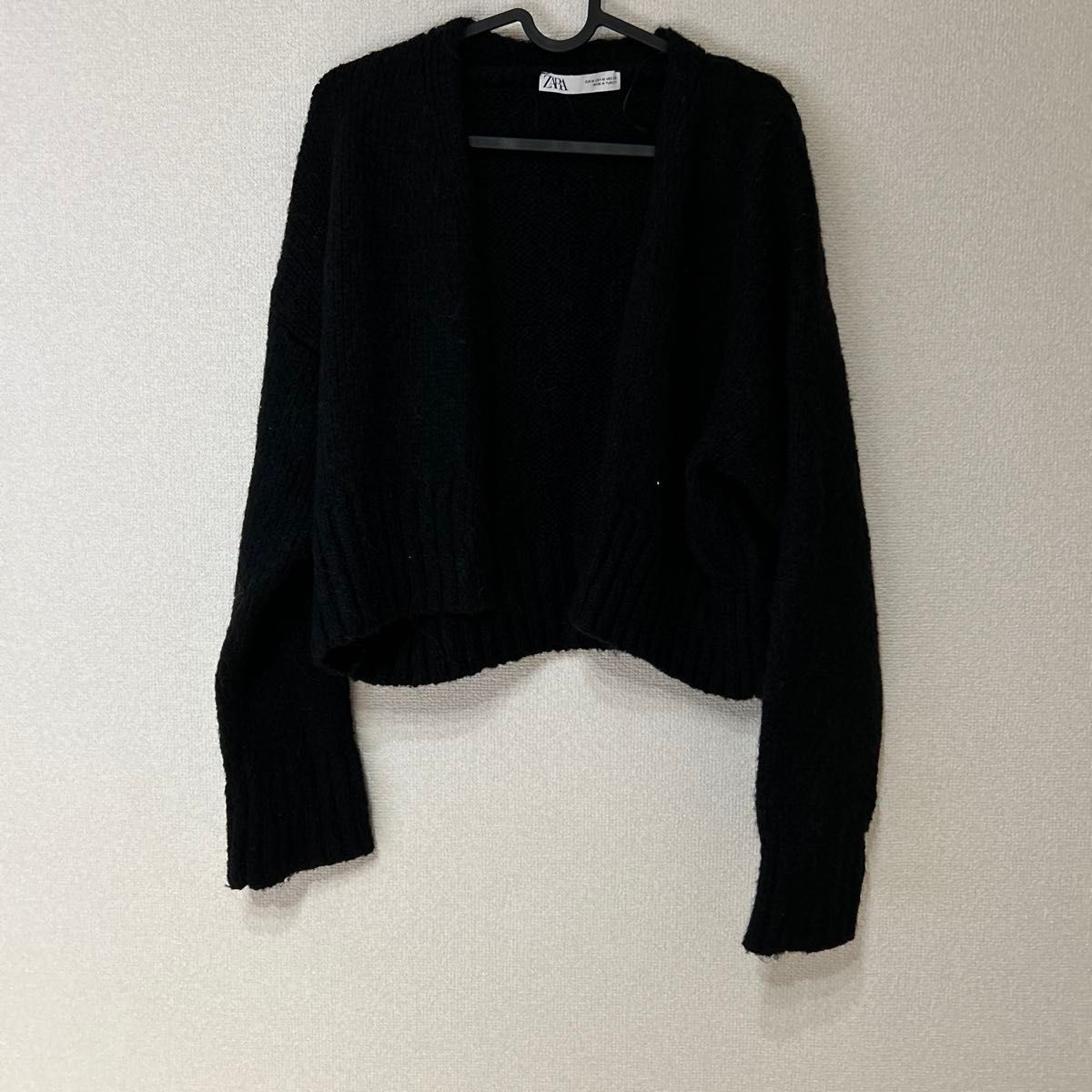 ブラック 長袖カーディガン サイズ3 ZARA ブラック ニットカーディガン 長袖|Yahoo!フリマ(旧