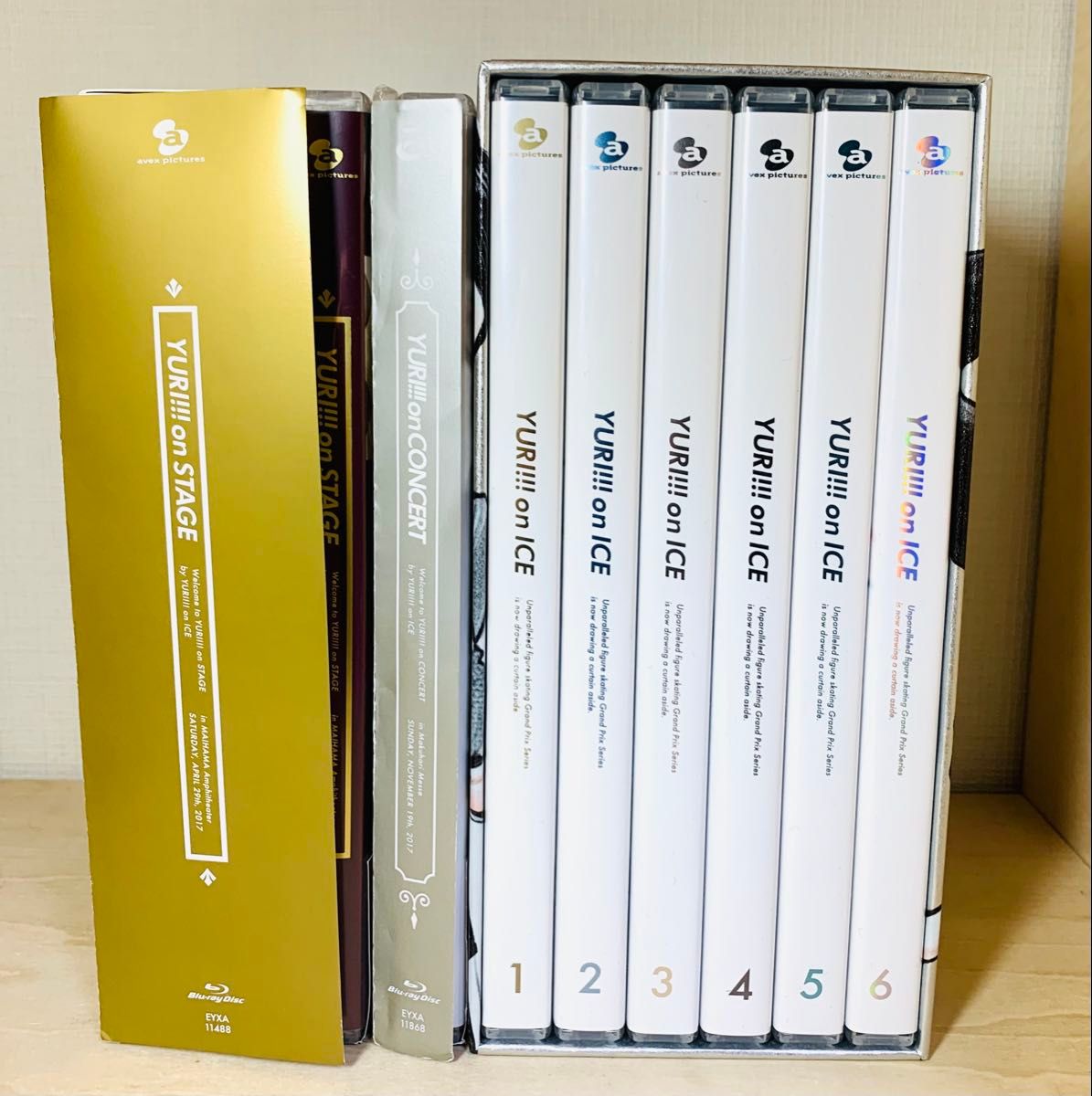 ユーリ!!! on ICEのイベントDVDセット ユーリ!!! on ICE DVD 全6巻 + イベント & コンサート セット