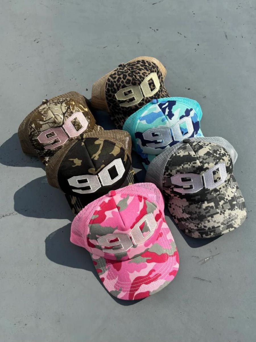 【1993studio】 90S Camo Ball Cap / 追跡付 90 Numbering Assort Mesh Cap Gray camo キャップ 帽子|Yahoo