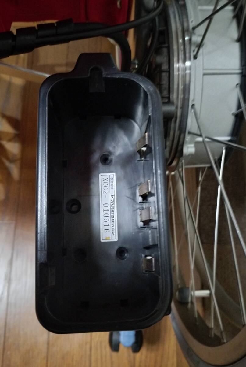 日進特注ワイドフレーム　ヤマハ電動車椅子　整備済中古車２４インチ　６ｋｍ／ｈ仕様 日進特注ワイドフレーム ヤマハ電動車椅子 整備済中古車24