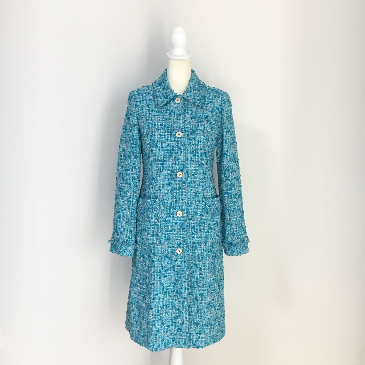  близко год прекрасный товар LEONARDre владелец -ru твид длинное пальто бесплатная доставка чистка settled 