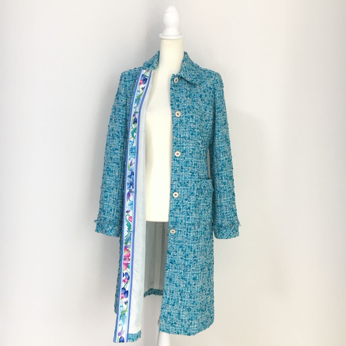  близко год прекрасный товар LEONARDre владелец -ru твид длинное пальто бесплатная доставка чистка settled 