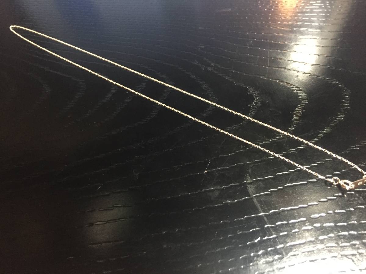 ◎送料無料 SV925 / 刻印有　お洒落な ロープチェーン50cm 1ミリ幅　(R18-50)_画像2