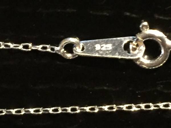 ◎送料無料 シルバー925/ ネックレス / 刻印有 あづき45cm 1.1ミリ幅 (A25-45)_画像3