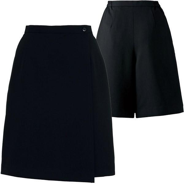 【新品】BONMAX_9号_キュロット（16：ブラック/黒）AC3209/ボンマックス/かわいい会社事務服/おしゃれOL制服_画像2