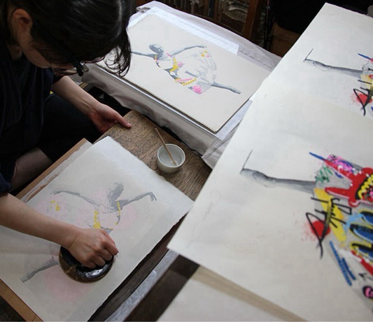 Martin Whatson マーティン・ワトソン シルクスクリーン アダチ版画 Martin Whatson マーティン・ワトソン シルクスクリーン アダチ