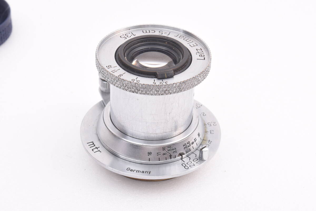 ライカ エルマー elmar 50mm f3.5 ブルーコート Lマウント　1943年製造 ライカ エルマー elmar 50mm f3.5 ブルーコート Lマウント 1949年製造