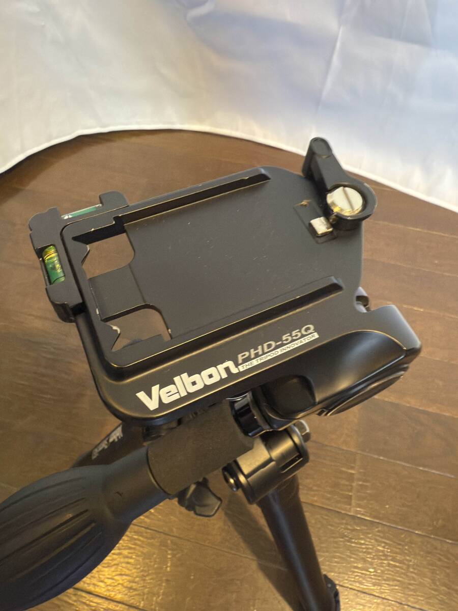 Velbon Sherpa 545 Ⅱ三脚 / Velbon 中小型3Way雲台 PHD-55Q プレート欠品 173-65-2_画像4