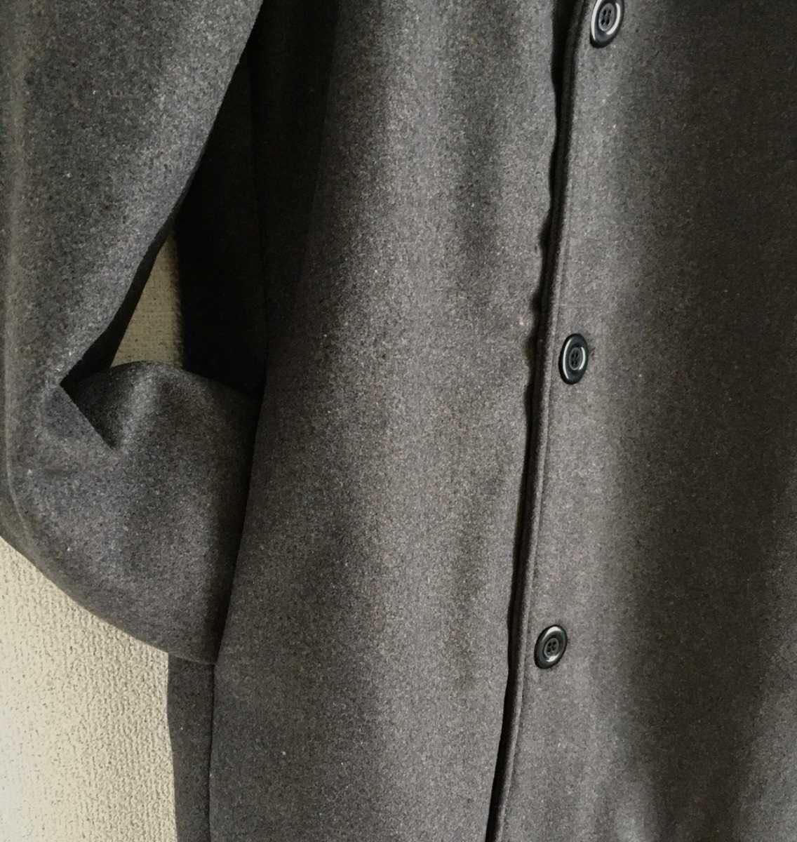 【ラスト1点】チェスターコート グレー　L　メンズチェスターコート ロングコート 韓国　ウールコート　送料無料　秋冬_画像7