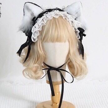 【ラスト1点】ネコ耳　ヘアアクセサリー　ブラック　2way ヘッドアクセサリー　送料無料　カチューシャ_画像2