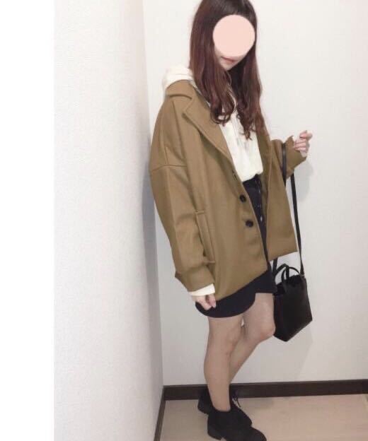 【ラスト1点】チェスター コート アウター ウール オーバーシルエット　M 送料無料　メンズ　レディース_画像4