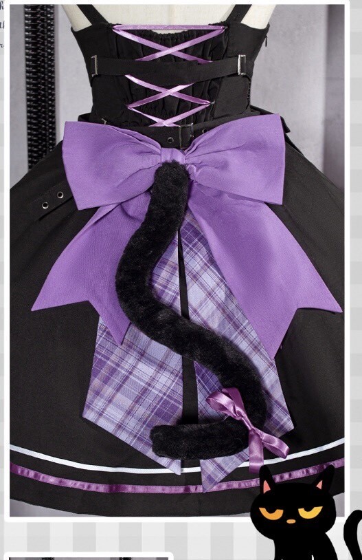 【ラスト1点】ロリータ　ネコ　キャミワンピース　ショート丈パーカー　S セット 送料無料 コスプレ_画像8