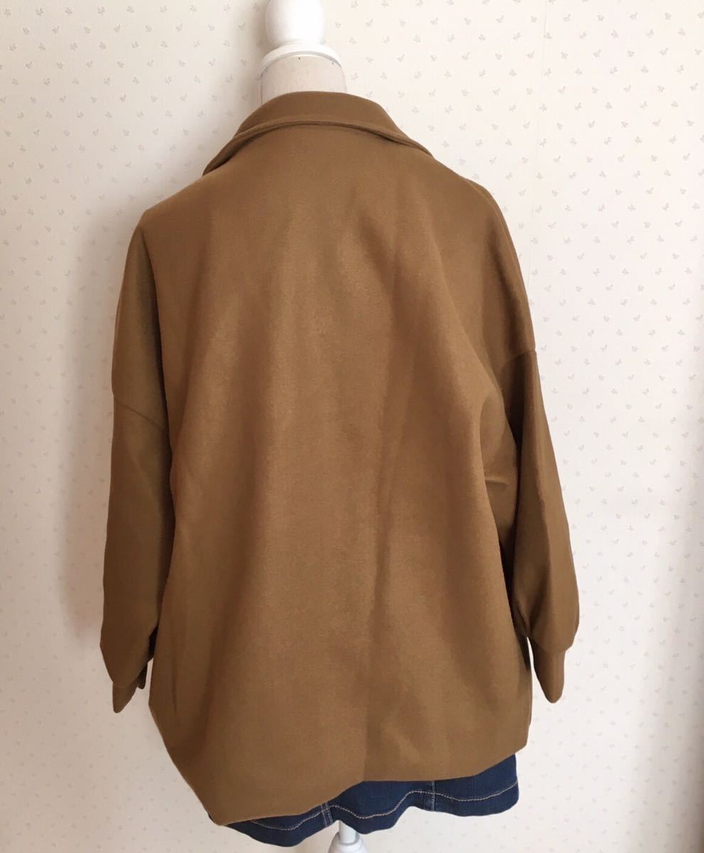 【ラスト1点】チェスター コート アウター ウール オーバーシルエット　M 送料無料　メンズ　レディース_画像8