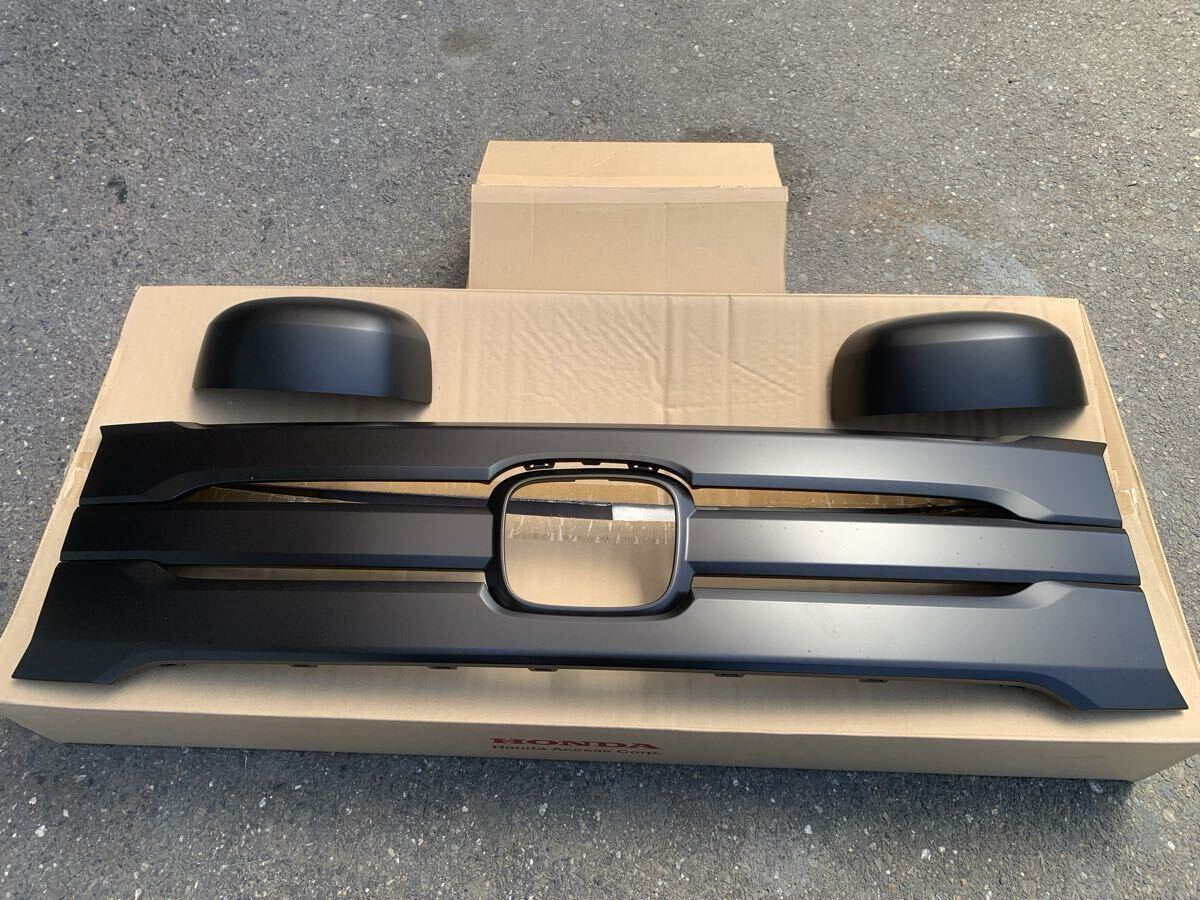 文太郎　N-VANフロントグリル ミラーカバー 特価]ホンダ N-VAN JJ1/2 2018年7月〜 フロントグリルカバー