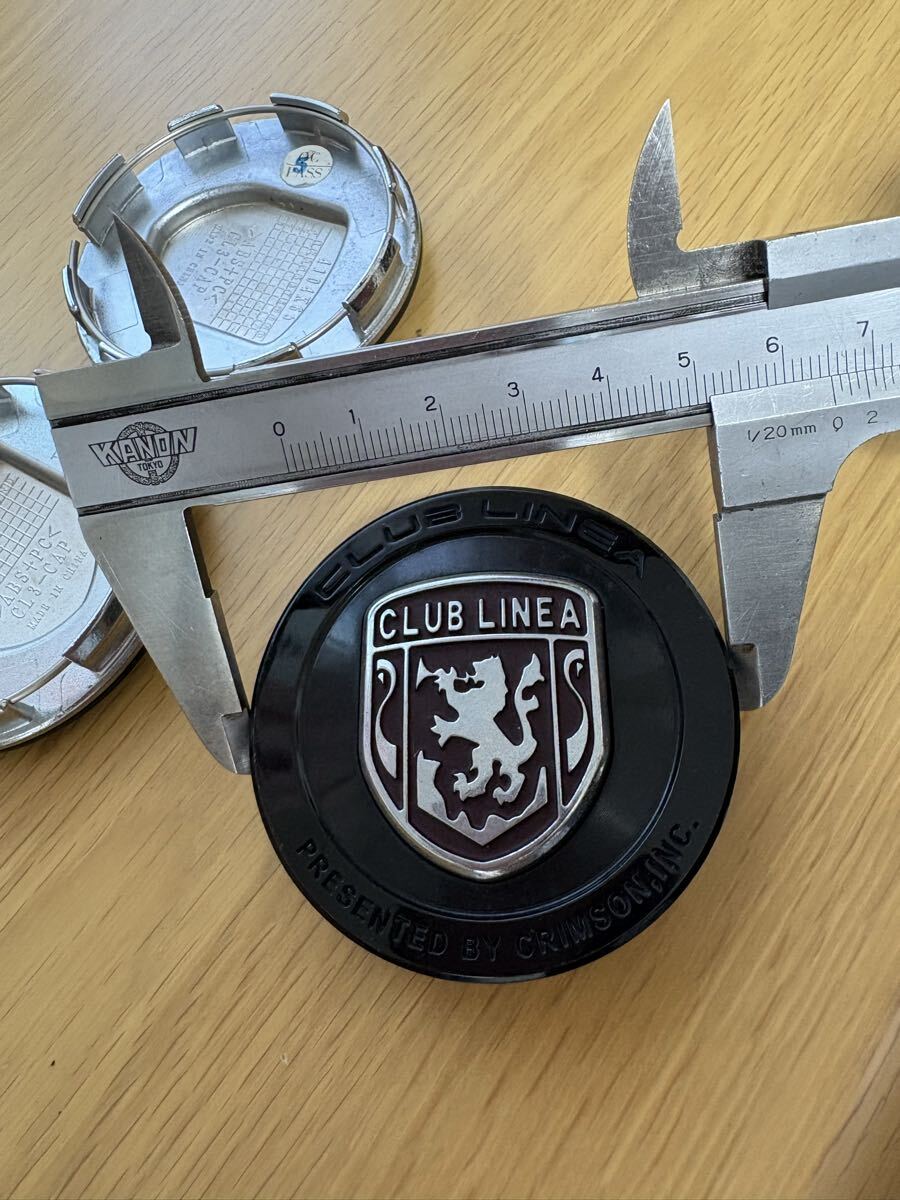 CRIMSON クリムゾン CLUB LINEA クラブリネア ホイールキャップ センターキャップ 3枚セット_画像3