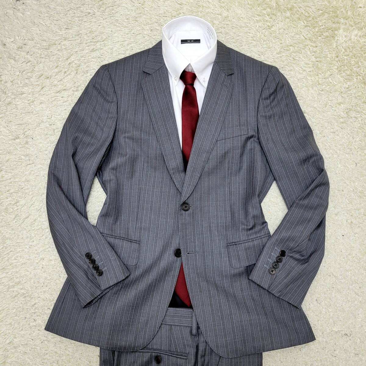 【希少】 Paul Smith ポールスミス ロロピアーナ セットアップ 伊製ロロピアーナ×ポールスミス【SOHO FIT】LoroPiana×Paul